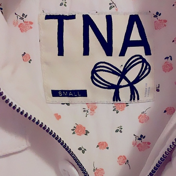 WHITE TNA Hooded Canvas Jacket - Picture 3 of 5